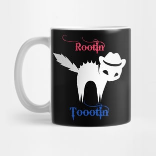 Rootin tootin angry cat cowboy Mug